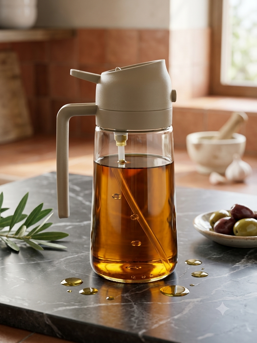 Oliera doppio uso "spray e versa"