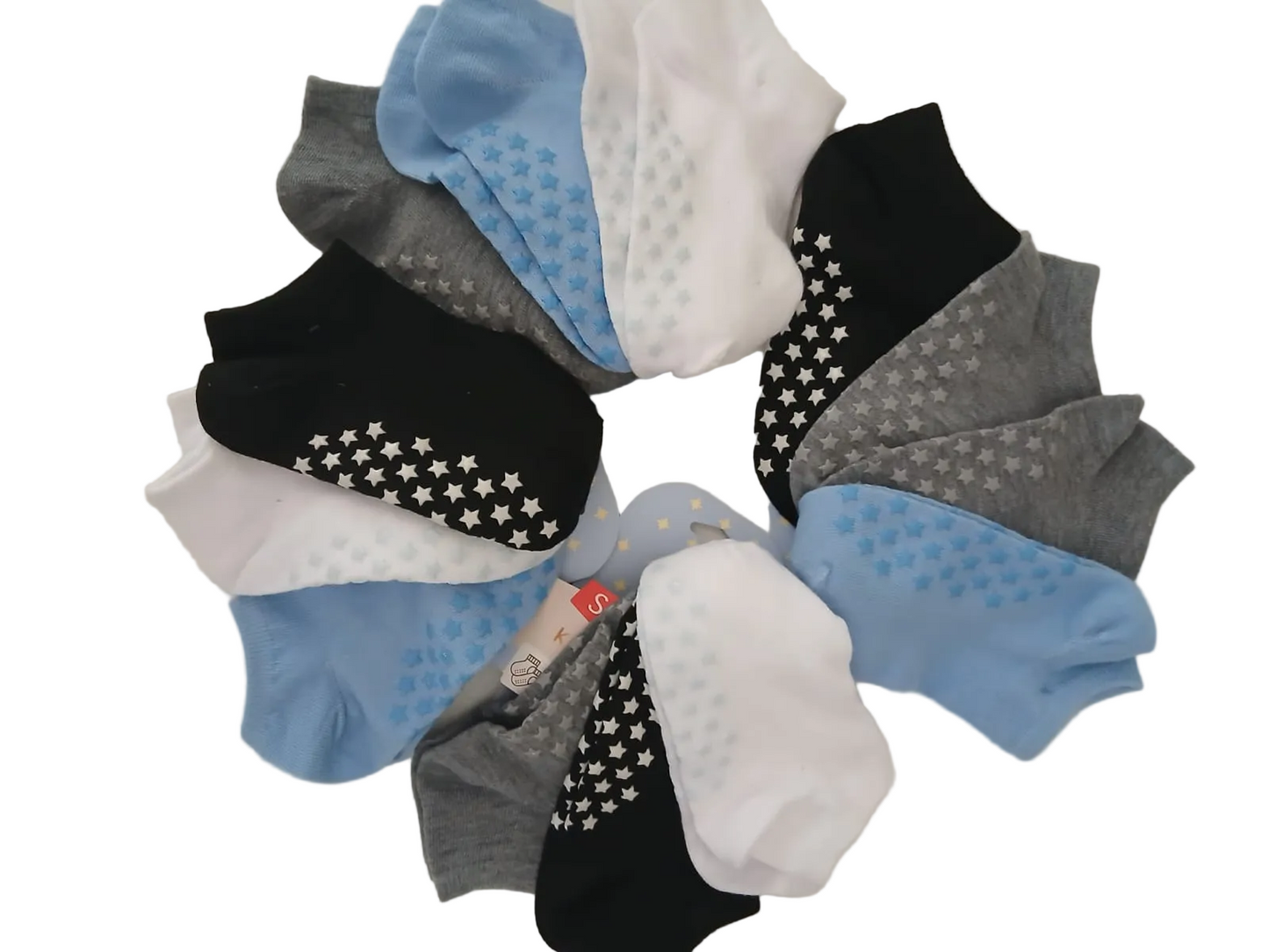 Calzini antiscivolo set 3 paia bimbo