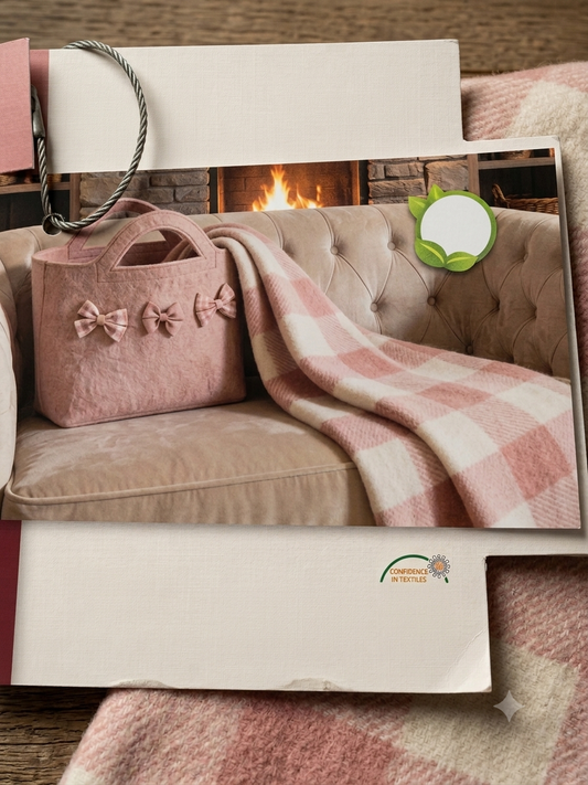 Fancy home Nordic e Aura plaid con borsetta