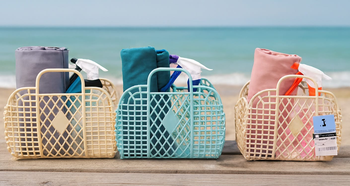 Borsa con telo mare e spruzzino