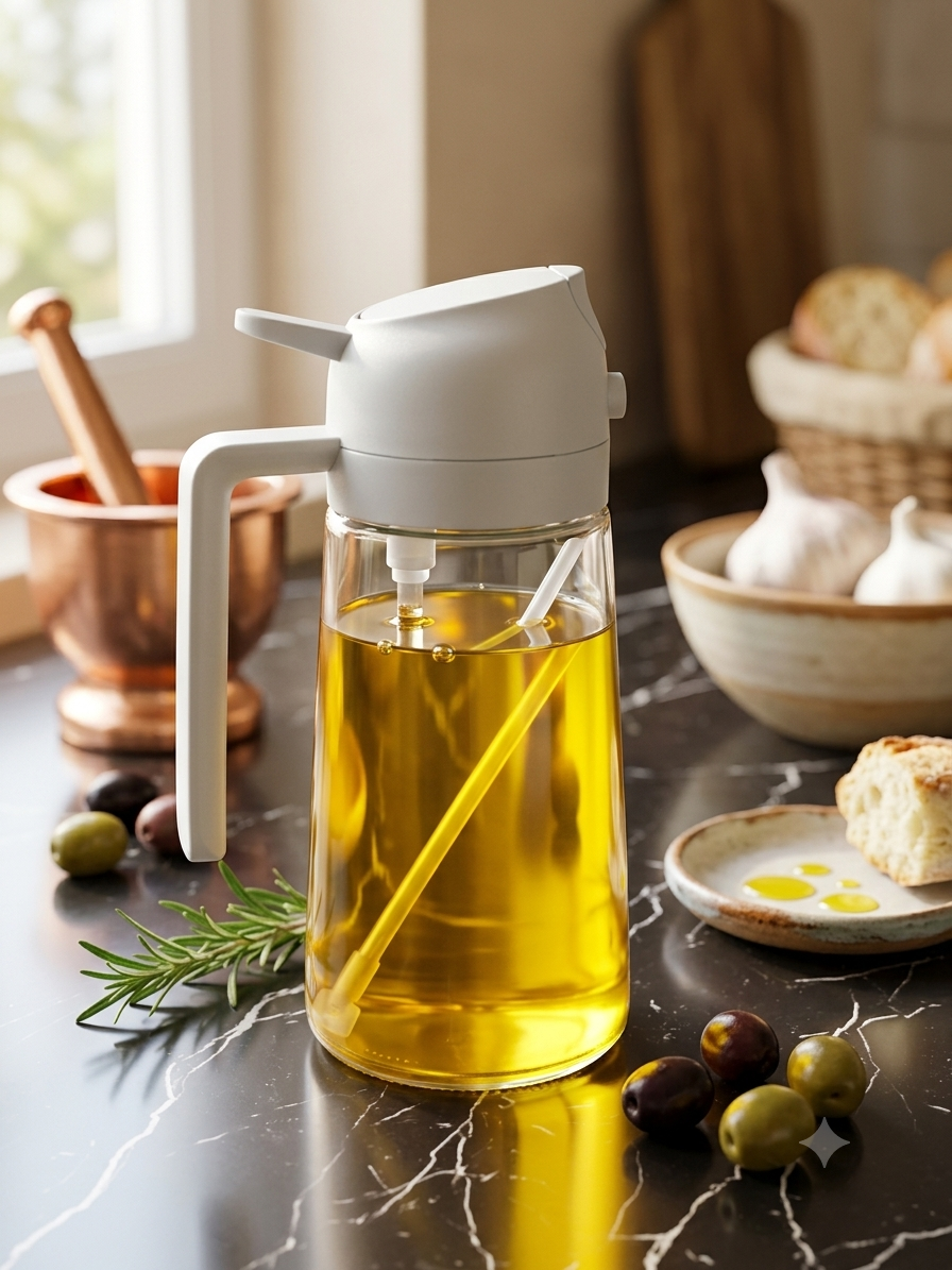 Oliera doppio uso "spray e versa"
