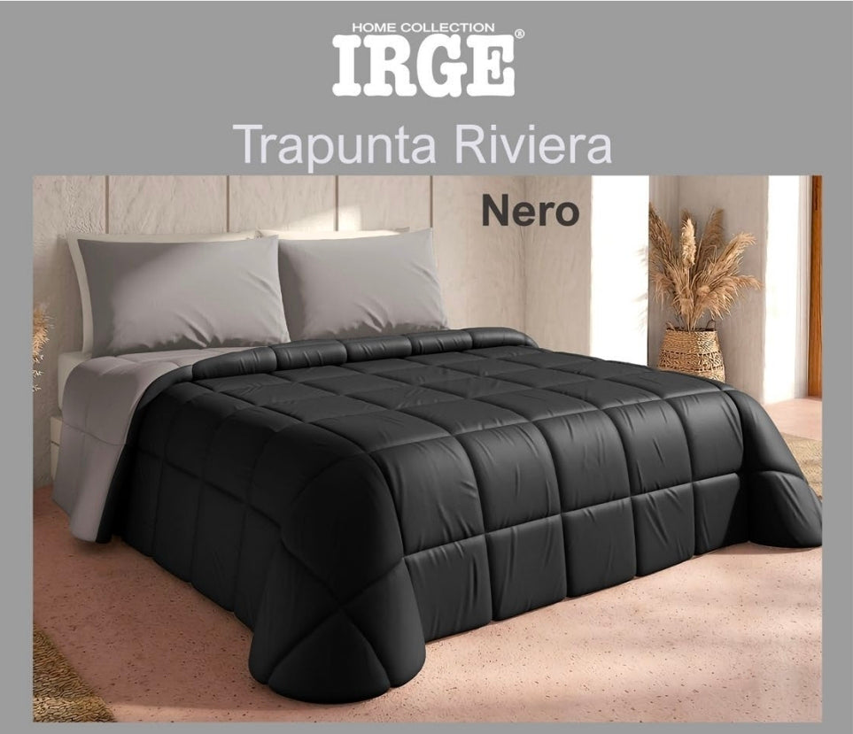 Trapunta Riviera Irge, Tinta Unita double face  in microfibra.