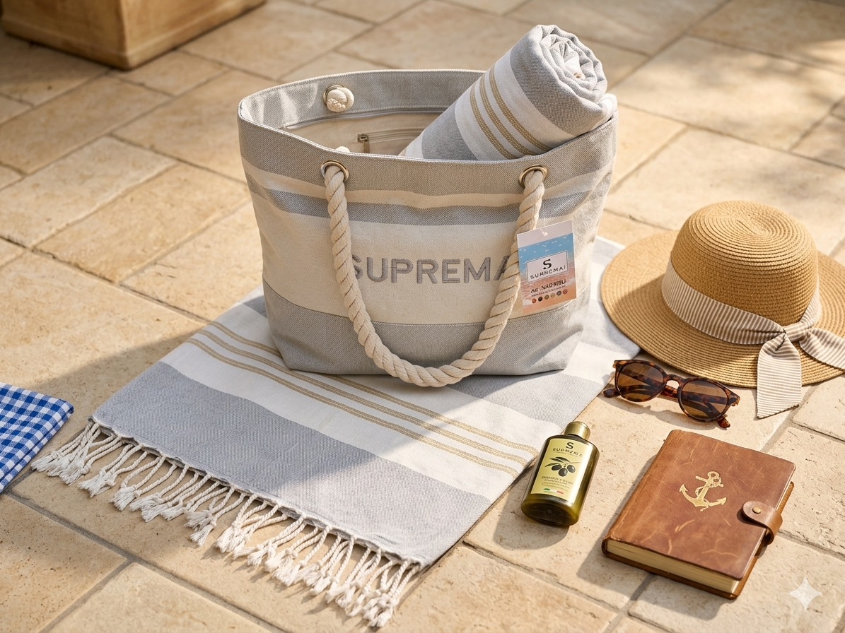 Borsa con telo mare