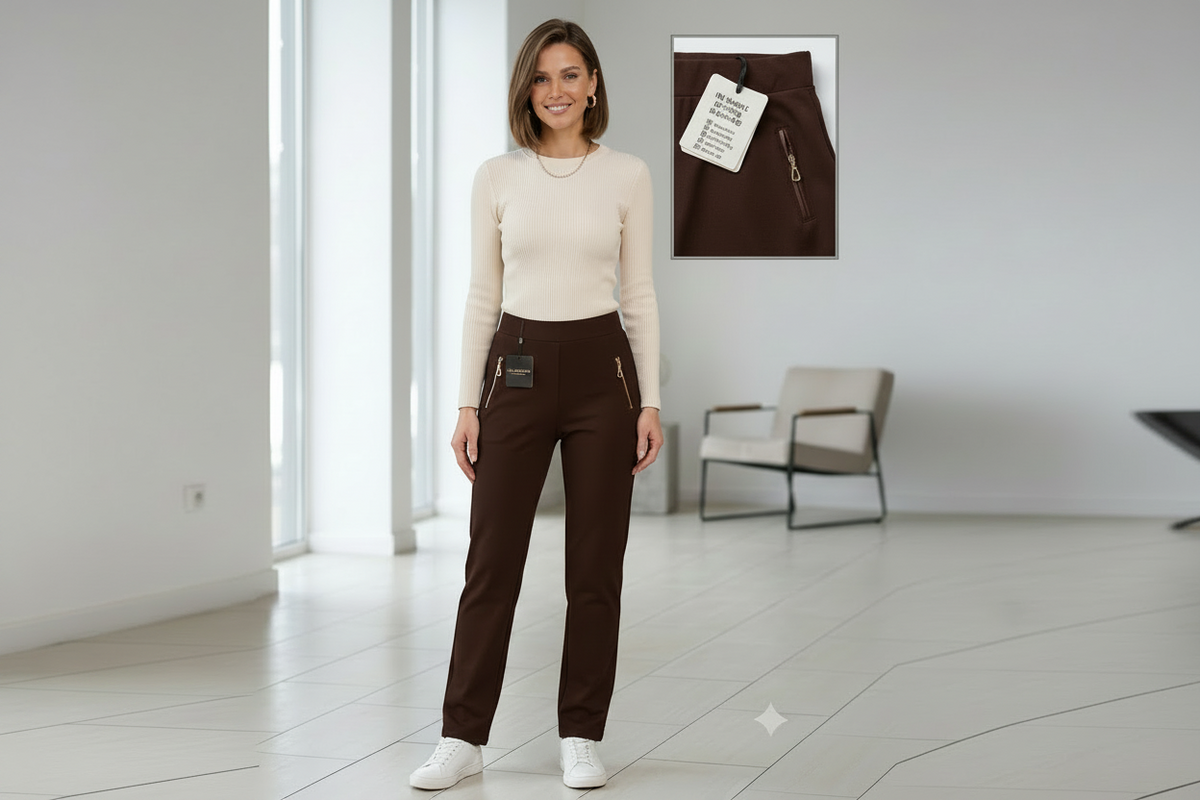 Pantalone donna elasticizzato confortevole dalla 50 alla 58