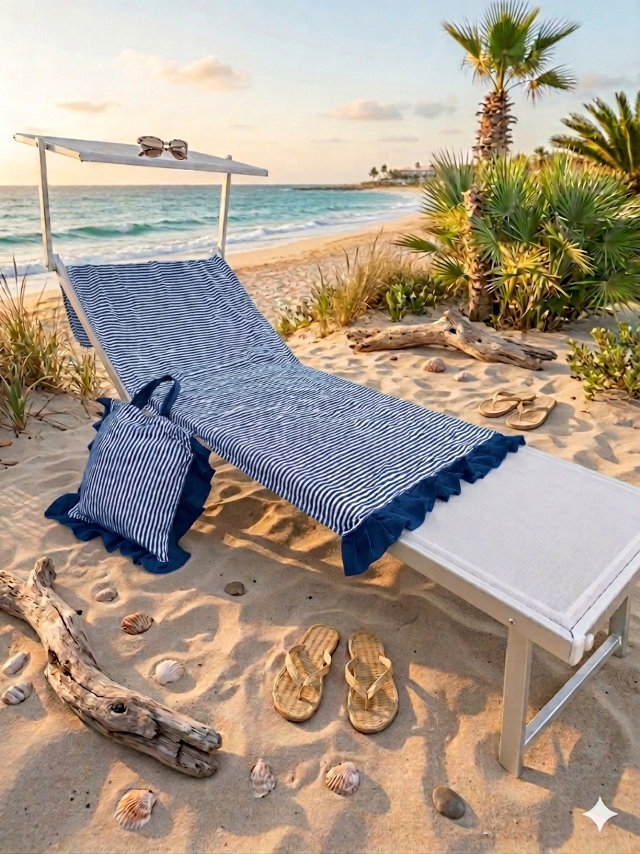 Borsa in cotone con telo mare.