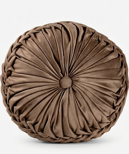 Cuscino decoro diamentro 35 cm effetti velluto