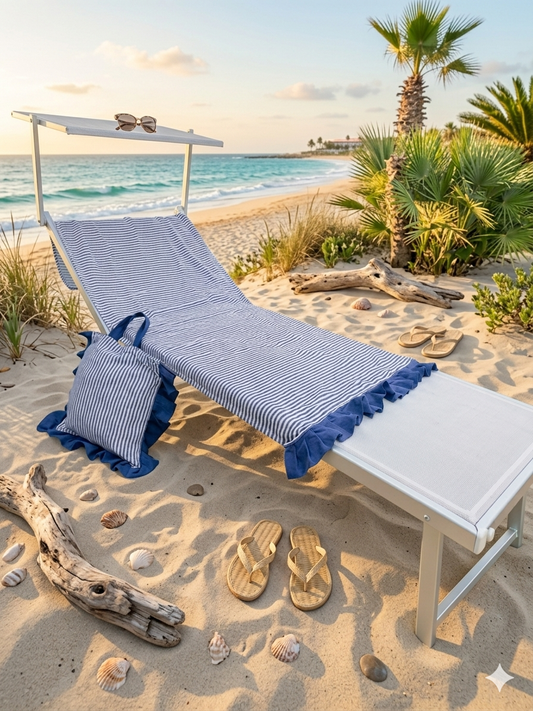 Borsa in cotone con telo mare.